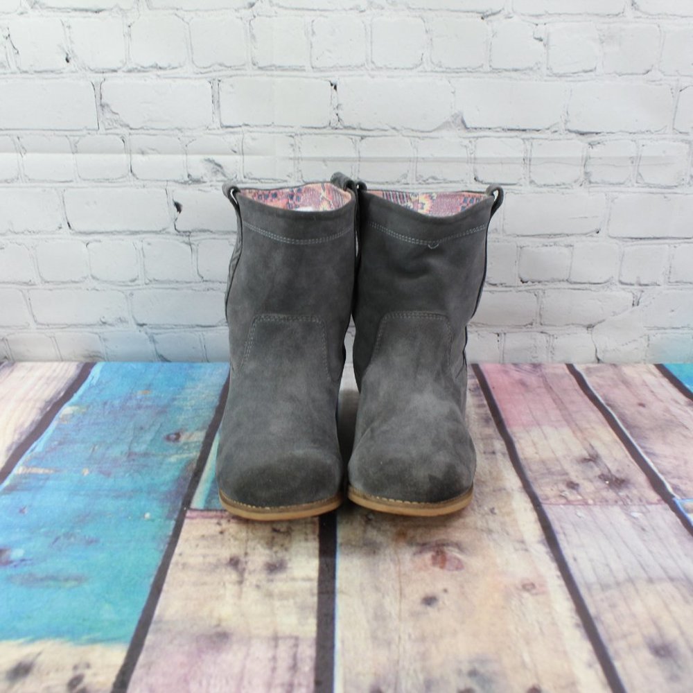 TOM'S Suede Slip on Ankle Boots Size 9.5 / 41 - Picture 5 of 9